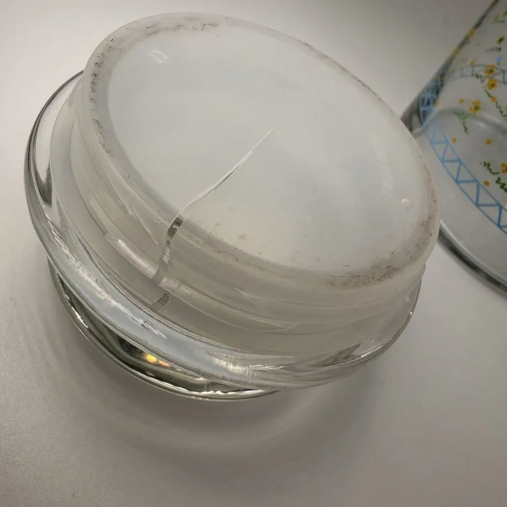 Vintage Anchor Hocking Country Geese Glass Canister w/Lid 7